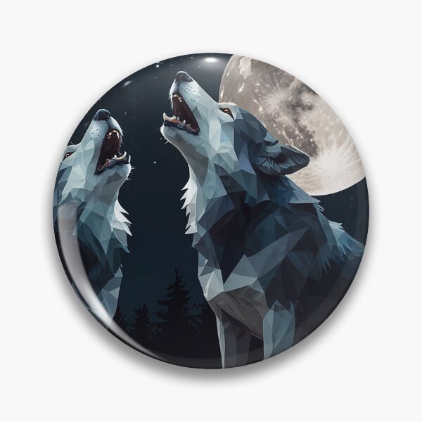 Item preview, Wolf Pack Geometric Art — Wildlife Print designed and sold by RawNaturePrints.
