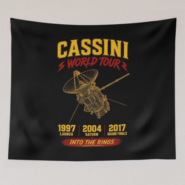Item preview, Cassini World Tour Saturn Mission Parody designed and sold by Retr0Tshirts.