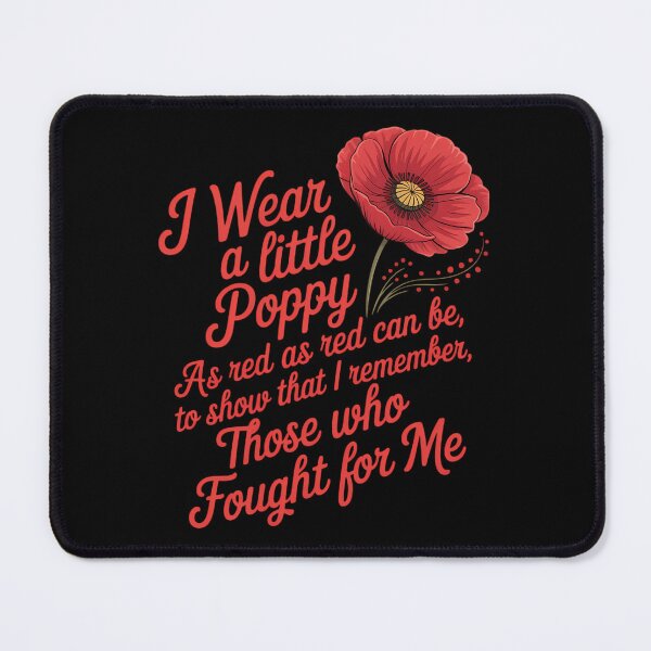 Item preview, Veterans Day I Wear Red Poppy Flower Remember American USA designed and sold by sailorjessiArt.