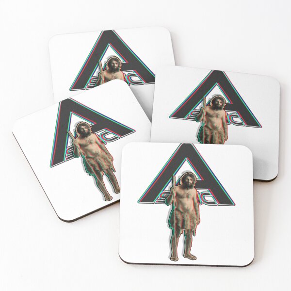 Item preview, ASYNC CAVEMAN CARDBOARD CUTOUT LOGO GLITCH (BACKROOMS LIVE ACTION HORROR MOVIE) designed and sold by Python Designs .