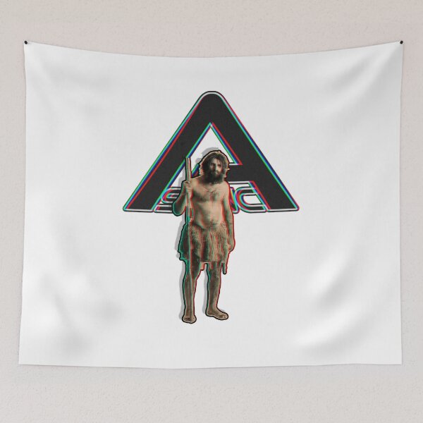Item preview, ASYNC CAVEMAN CARDBOARD CUTOUT LOGO GLITCH (BACKROOMS LIVE ACTION HORROR MOVIE) designed and sold by Python Designs .