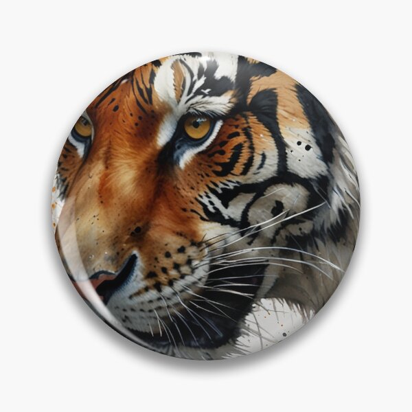 Item preview, Fierce Tiger Watercolor Art — Wildlife Print designed and sold by RawNaturePrints.