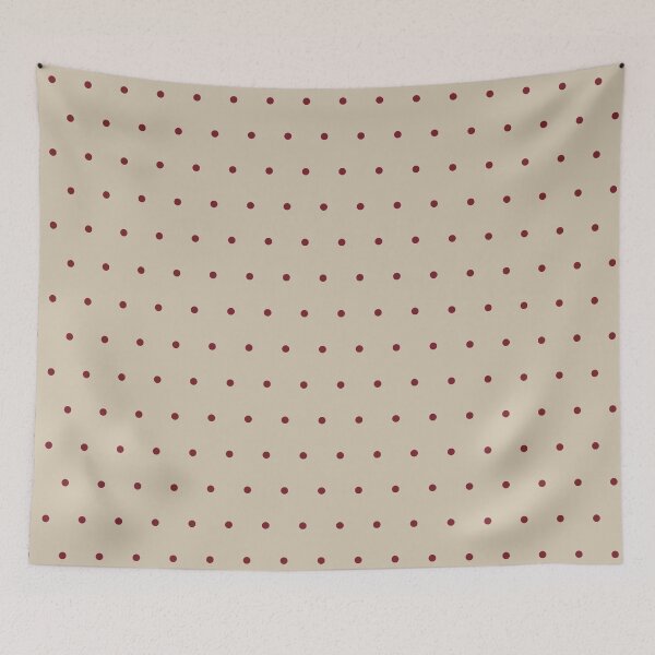 Item preview, Beige and Red micro dots designed and sold by pattern-archive.
