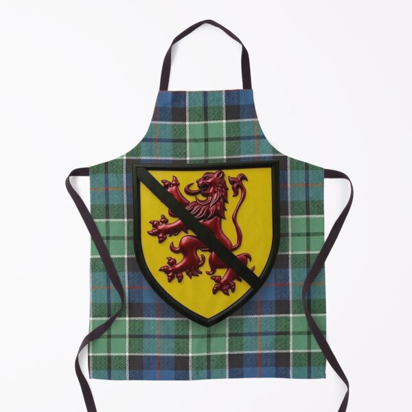 Aperçu de l'œuvre Armoiries d'Abernethy et tartan de chasse Leslie créée et vendue par Kirrindy Designs.