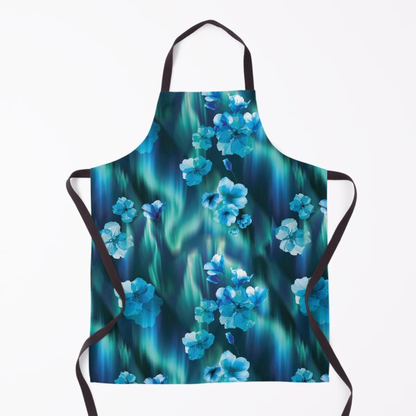 Item preview, Aurora Blue Floral Pattern designed and sold by imaniko.