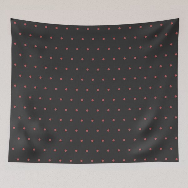 Item preview, Charcoal and Red micro dots designed and sold by pattern-archive.