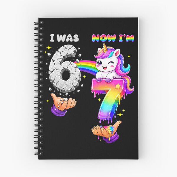 Item preview, I was 6 Now I'm 7 Year Old Six Seven Meme 7th Birthday Girls designed and sold by Littermin.