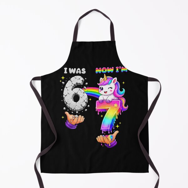 Item preview, I was 6 Now I'm 7 Year Old Six Seven Meme 7th Birthday Girls designed and sold by Littermin.