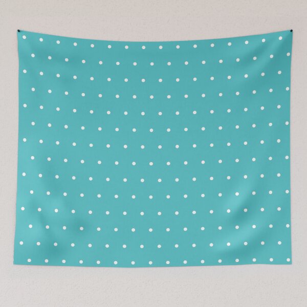 Item preview, Aqua and White micro dots designed and sold by pattern-archive.