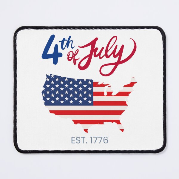 Item preview, 4th of July Patriotic USA Map Design – American Flag Independence Day Graphic, EST. 1776 designed and sold by OmCollections.
