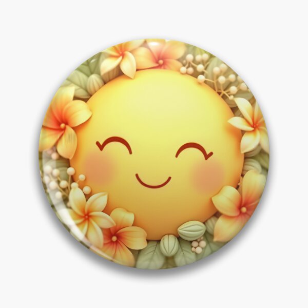 Item preview, Happy Kawaii Sunshine Floral Illustration designed and sold by Luna-Flow.