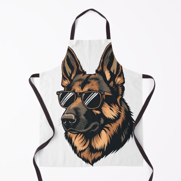 Item preview, German Shepherd Dog Wearing Sunglasses Graphic designed and sold by SeaburyPrints.
