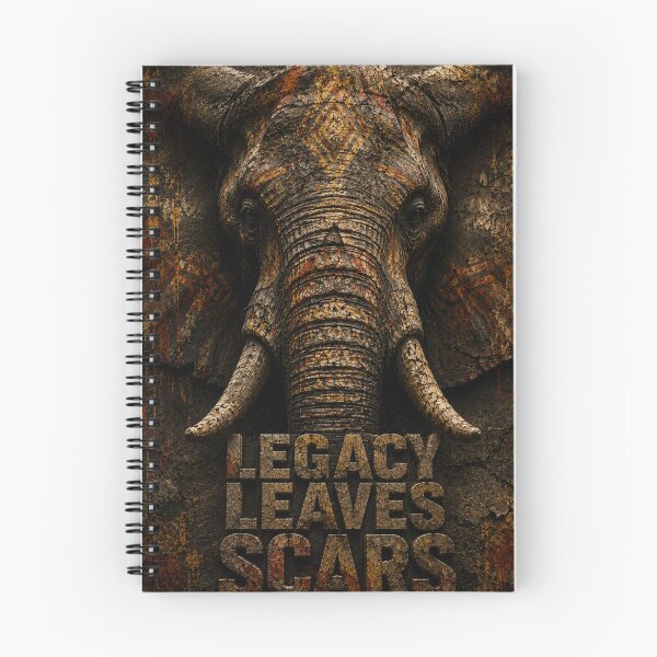 Item preview, Legacy Leaves Scars Elephant Stoic Founder Canvas Print designed and sold by SavannaStrikes.