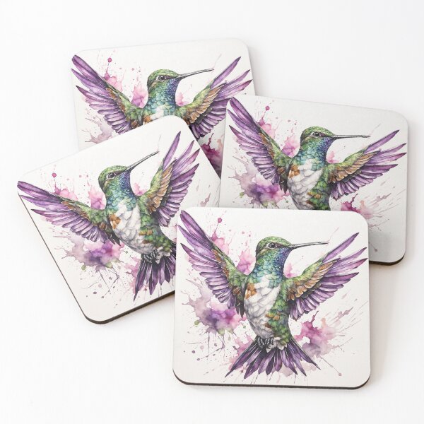 Item preview, Hummingbird Watercolor Art — Wildlife Print designed and sold by RawNaturePrints.