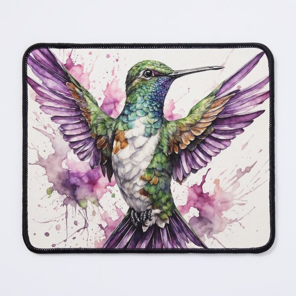 Item preview, Hummingbird Watercolor Art — Wildlife Print designed and sold by RawNaturePrints.