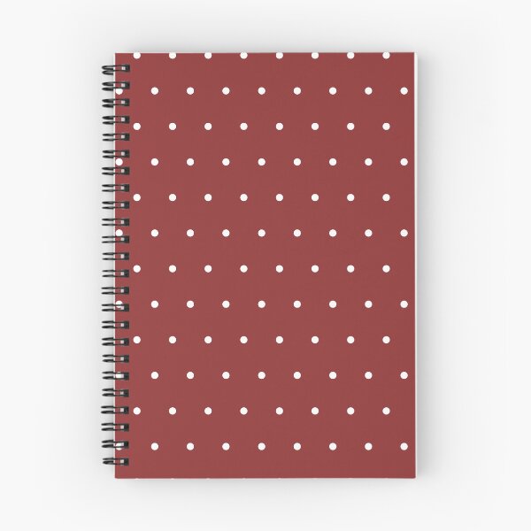 Item preview, Brick Red and White micro dots designed and sold by pattern-archive.