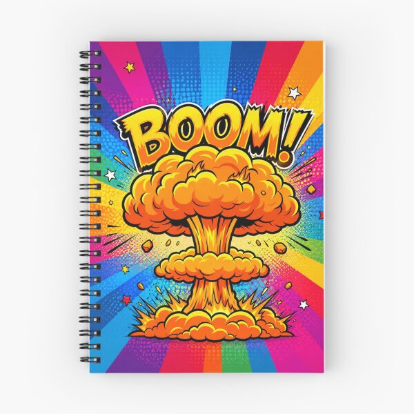 Item preview, Retro Comic Explosion Mushroom Cloud designed and sold by Rohan132.