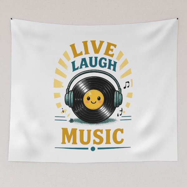 Item preview, Live Laugh Music – Music Lover Design designed and sold by Icareis-Studios.