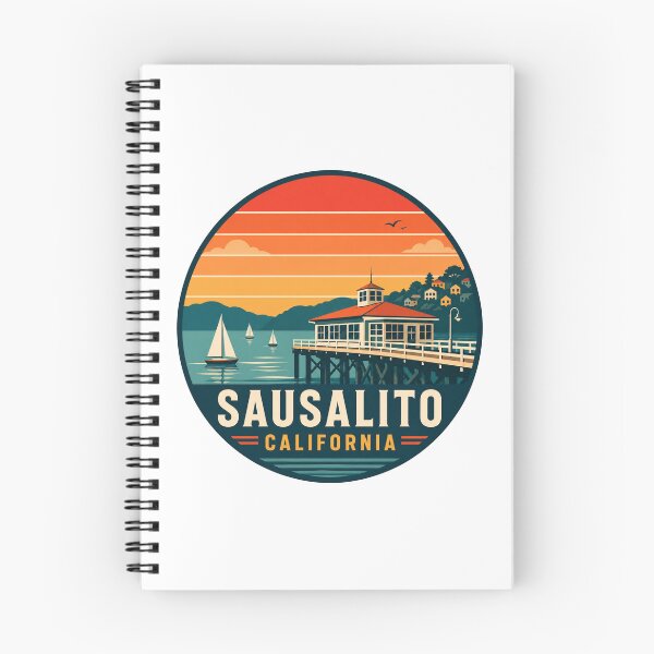 Item preview, Sausalito California: Pier Sunset Badge  designed and sold by CircinusStore.