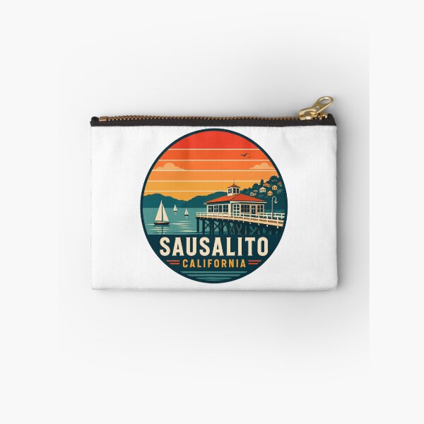 Item preview, Sausalito California: Pier Sunset Badge  designed and sold by CircinusStore.