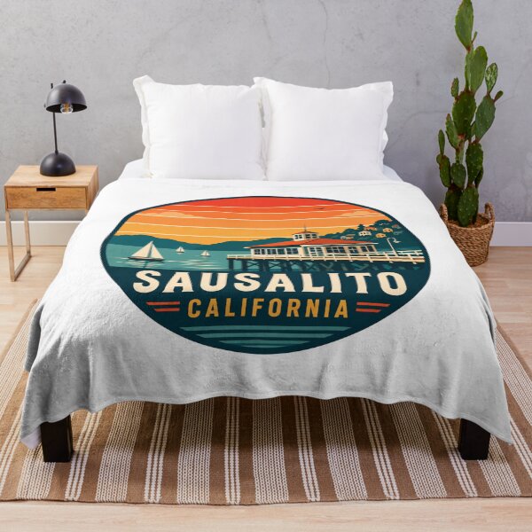 Item preview, Sausalito California: Pier Sunset Badge  designed and sold by CircinusStore.
