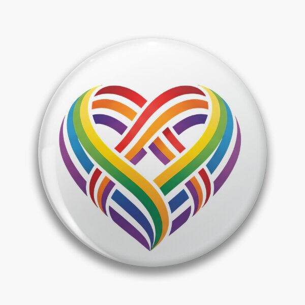 Item preview, Love Is Love – Rainbow Woven Heart LGBTQ+ Pride Design designed and sold by CMF DESIGN.