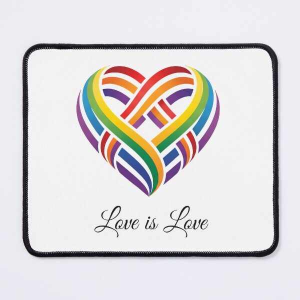 Item preview, Love Is Love – Rainbow Woven Heart LGBTQ+ Pride Design designed and sold by CMF DESIGN.