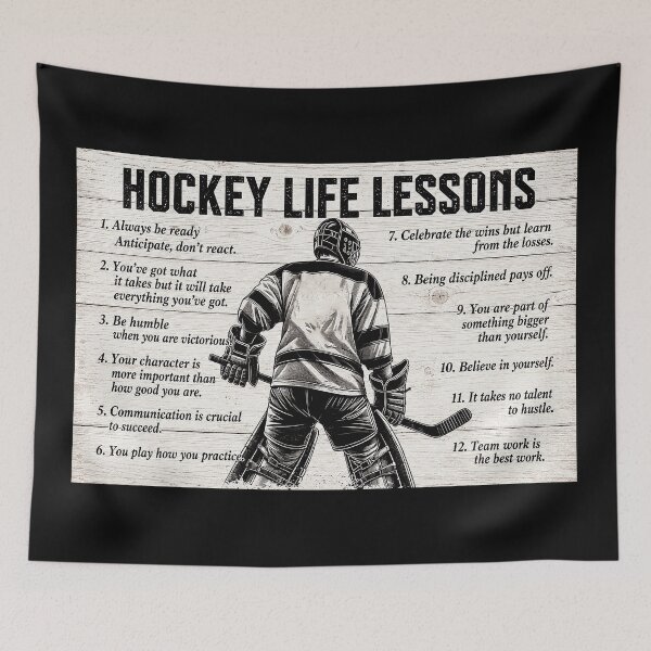 Item preview, Hockey Life Lessons For Boys Bedroom Bathroom Living Room, Hockey Life Lessons For Dads Father day,  designed and sold by OwensdesignArt.