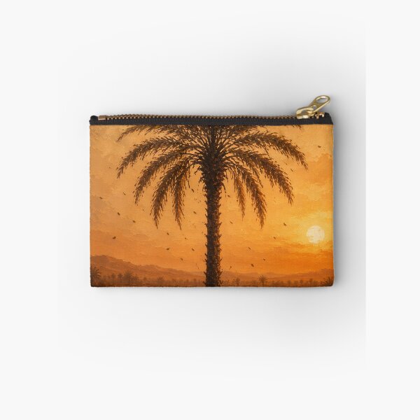 Item preview, Afrohemian Date Palm Sunset – Saharan Oasis Wall Art designed and sold by Martin's_Design.