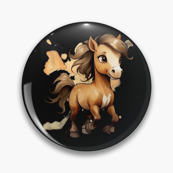 Item preview, Cute Brown Pony in watercolour. designed and sold by NewtBoo.