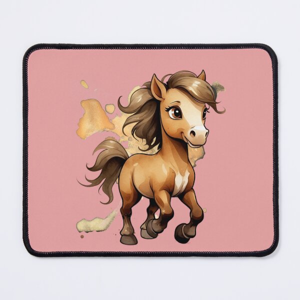 Item preview, Cute Brown Pony in watercolour. designed and sold by NewtBoo.