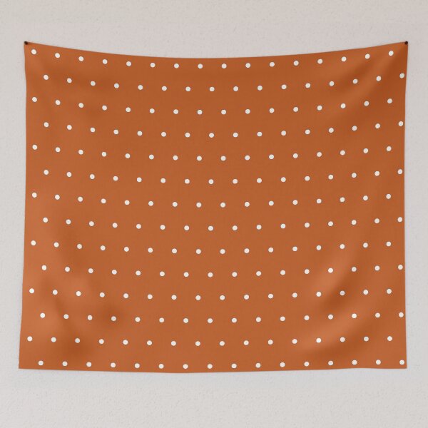 Item preview, Burnt Orange and White micro dots designed and sold by pattern-archive.
