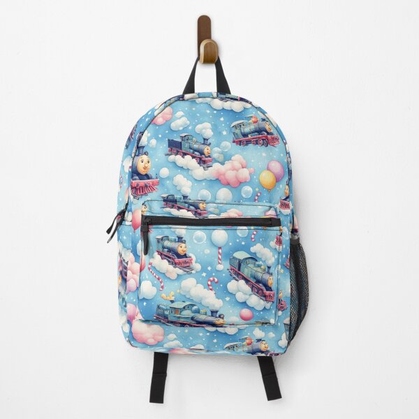Item preview, Cotton Candy Clouds and Whimsical Flying Train Magic Sky Seamless Pattern designed and sold by dcohea.
