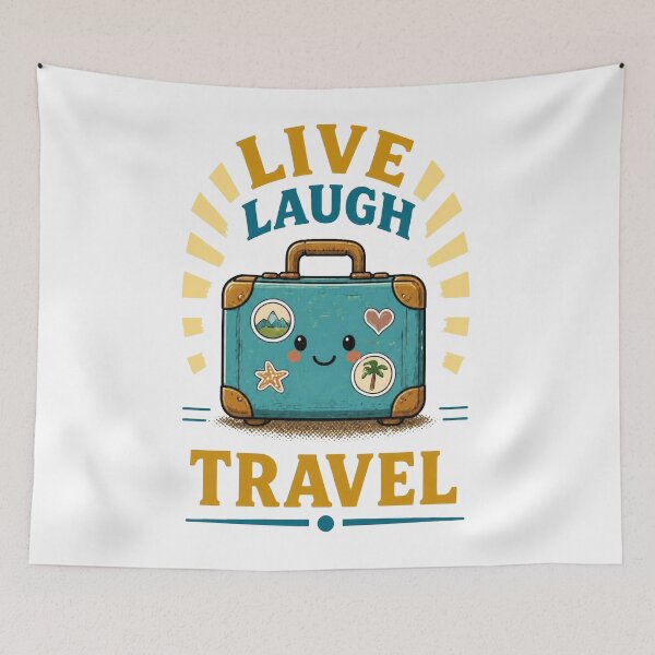 Item preview, Live Laugh Travel – Adventure Lover Design designed and sold by Icareis-Studios.