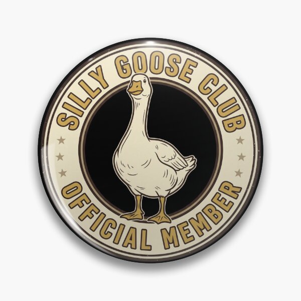 Item preview, Silly Goose Club - Official Member Vintage badge designed and sold by dudelinart.