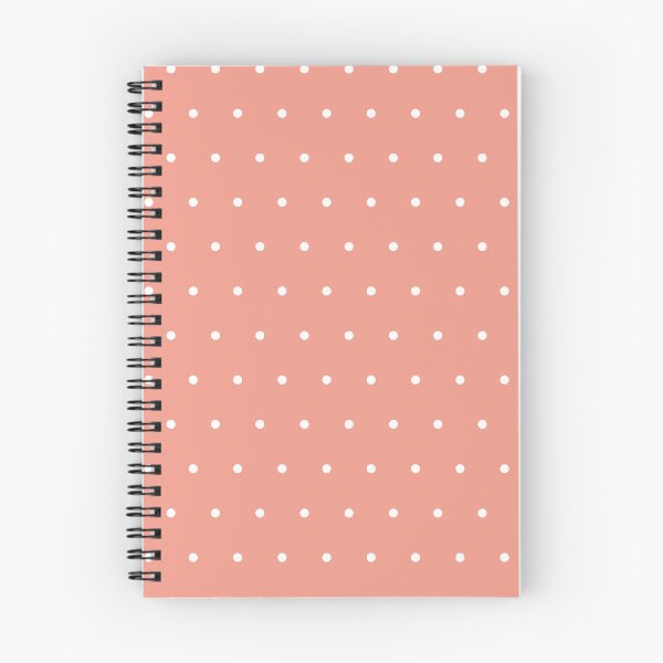 Item preview, Coral And White Micro Dot Pattern designed and sold by pattern-archive.