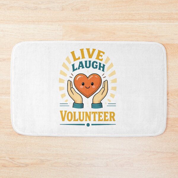 Item preview, Live Laugh Volunteer – Giving Back Design designed and sold by Icareis-Studios.