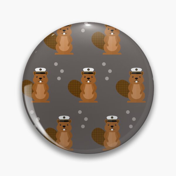 Item preview, Beavers with sailor hat on grey designed and sold by reneesillus.