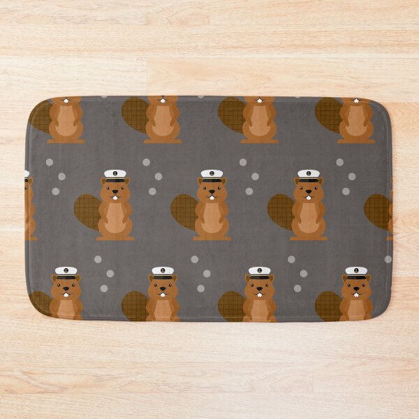 Item preview, Beavers with sailor hat on grey designed and sold by reneesillus.