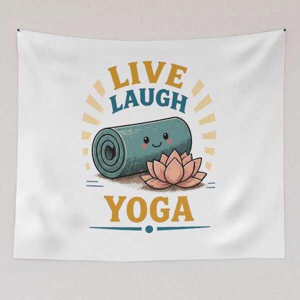 Item preview, Live Laugh Yoga – Mindful Lifestyle Design designed and sold by Icareis-Studios.