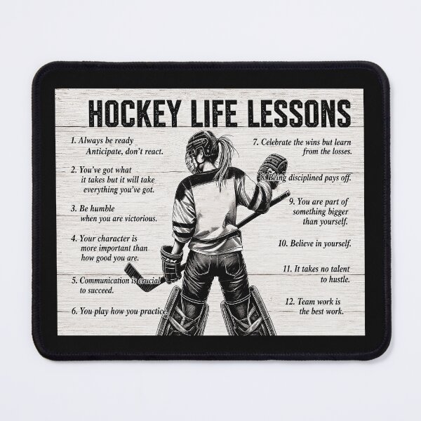 Item preview, Hockey Life Lessons Gift For Girls Birthday , Hockey Life Lessons Gift Daughter Bedroom, Bathroom, Living room designed and sold by hippololocc.