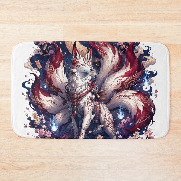 Item preview, Nine Tailed Kitsune Moon Art designed and sold by Rui Mythic Studio.