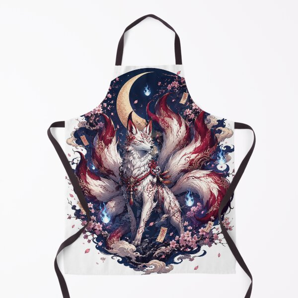 Item preview, Nine Tailed Kitsune Moon Art designed and sold by Rui Mythic Studio.