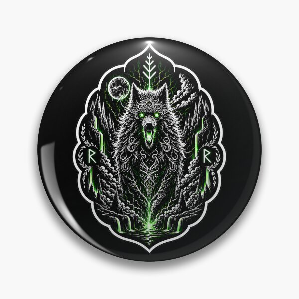 Item preview, "Fenrir Guardian Sigil | Norse Wolf Rune Emblem" designed and sold by Umbra666.