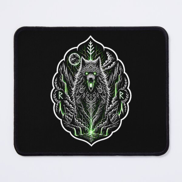 Item preview, "Fenrir Guardian Sigil | Norse Wolf Rune Emblem" designed and sold by Umbra666.