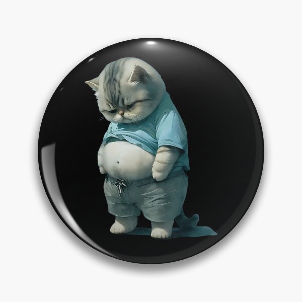 Item preview, Funny Fat Cat Art Design Kitten Cat Lover Meme  designed and sold by SenoritaVixyArt.