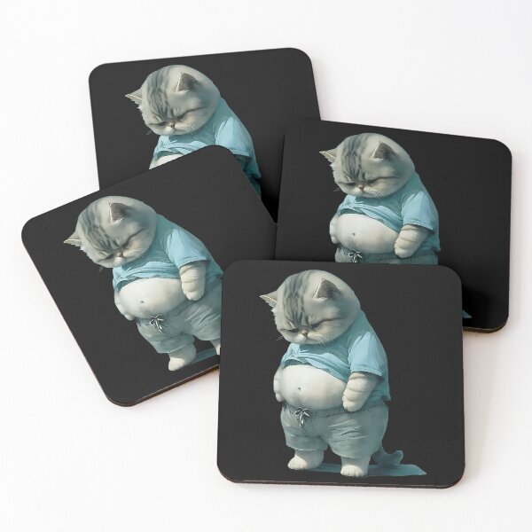Item preview, Funny Fat Cat Art Design Kitten Cat Lover Meme  designed and sold by SenoritaVixyArt.