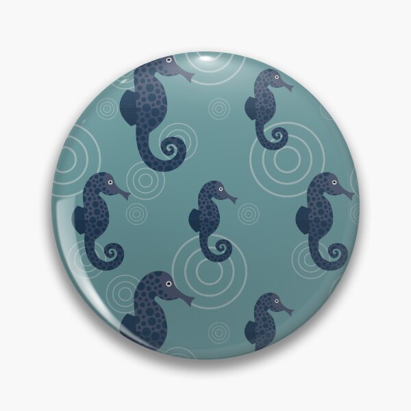 Item preview, Seahorses on blue designed and sold by reneesillus.