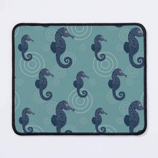 Item preview, Seahorses on blue designed and sold by reneesillus.