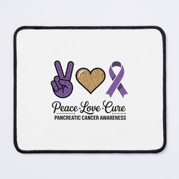 Item preview, Pancreatic Cancer Purple Ribbon Team Cancer Pancreatic Cancer Warrior designed and sold by SapfireStuArt.